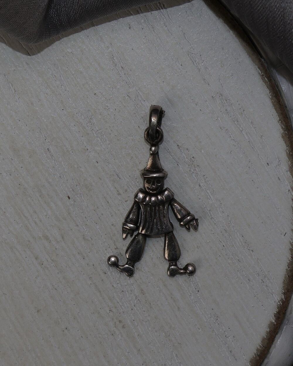 Vintage Sterling Silver 3D Movable Clown Charm 2G / 1.1in